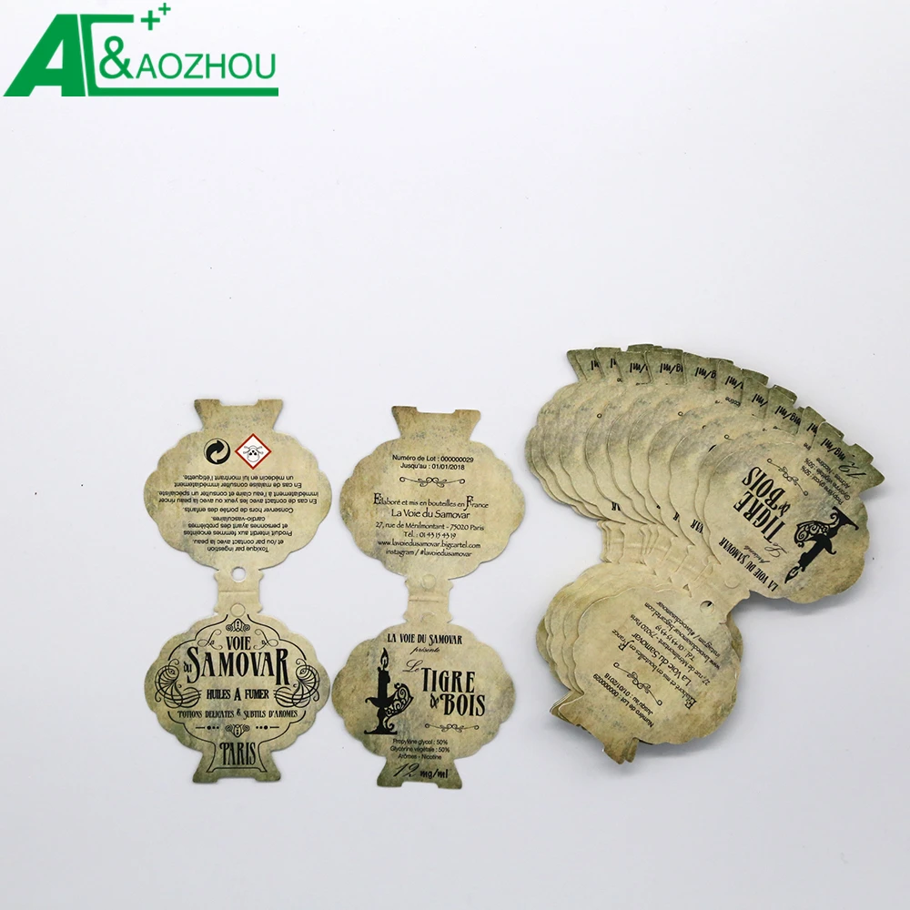 custom fancy engraved jewelry tags with printing