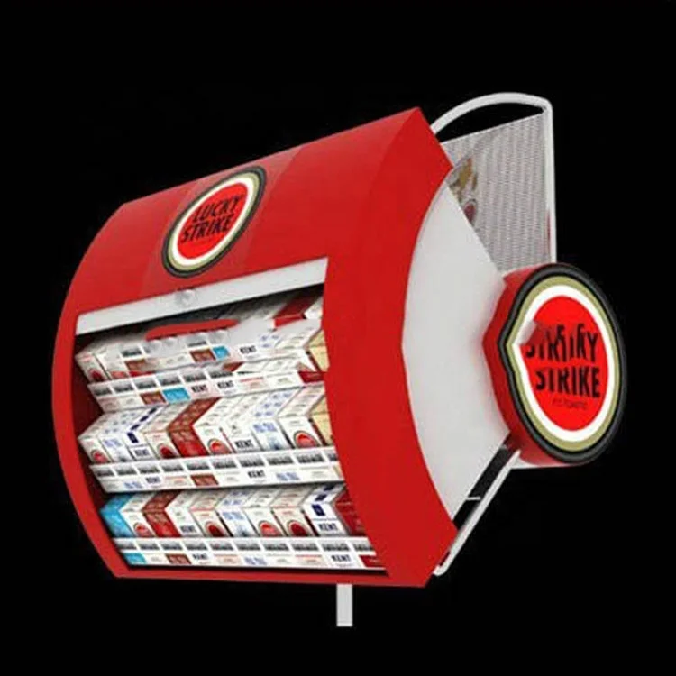 Custom overhead cigarette rack/cigarette retail display/cigarette