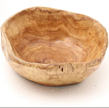 Eco-friendly Large Round  Wooden Salad Serving Bowl for Kitchen