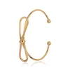 6cm gold plated Brass Cuff bangle Bracelet
