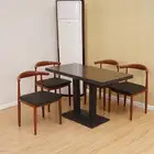 theme furniture iron banquet table and chair for dining room