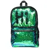New design shining print bag sequin backpack for ladies