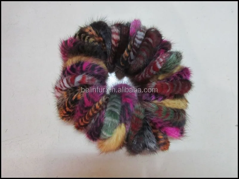 new fashion girls fancy hair band real fox fur hair accessory
