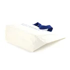 Personalized competitive price printed recyle waxed lunch white organic cotton bag