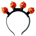 2019 China Supplier Flashing Kid Light Up Glow Led Pumpkin Headband For Halloween Party
