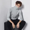 2018 Cashmere sweater men's clothing turtleneck pullover knitwear business formal thickening solid color