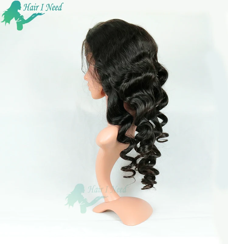 Lace Front Wig Bobby Curl Loose Wave Style Peruvian Hair View