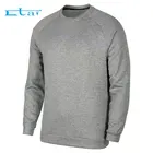 Customized Plastic Print Long Sleeve T-shirt High Quality Cotton Thick Fashion Men T Shirt