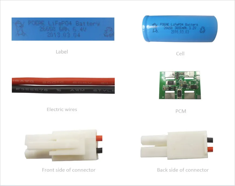 6.4v rechargeable battery pack