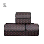 Cargo Portable Gray Woolen Felt Car Trunk Organizer Foldable Storage Bag Box for Car