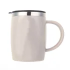 Wholesale Popular Eco-friendly Coffee Cups Custom Logo Reusable Latest Christmas Grey Mug