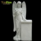 White Marble Grave Angel Headstone Designs for Sale