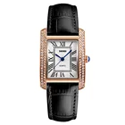 skmei ladies genuine leather band watches chic quartz custom women watch