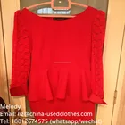 used clothes/ used Ms sexy close-fitting red dress