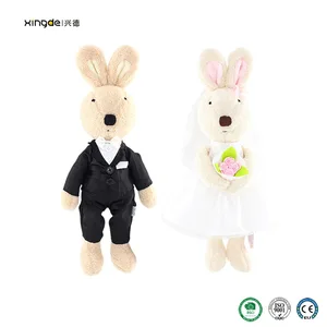 plush rabbit wedding gift for newly married couple