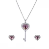 set-46 xuping elegant heart set luxurious Swarovski Elements elegant heart jewelry set