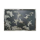 home decor handicraft crane 3d metal wall art for customize