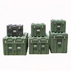Waterproof portable military plastic hard carrying case