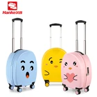 guangdong luggage factory yellow blue pink cartoon printing children suitcase luggage