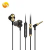 New shape dual 9mm driver earphone, mobile phone earbuds , best mobile phone accessory