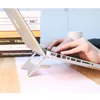 Portable metal solid folding laptop notebook pc stand pad cooler for macbook air pro