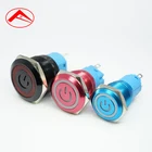 spst pushbutton switch 12mm mini green waterproof pushbutton switch with round button