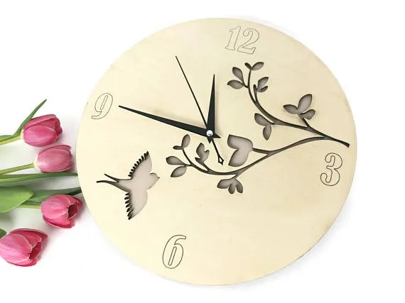 bird wall clock