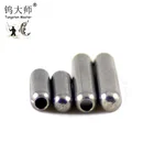 Reaction Tackle Drop Shot Tungsten Weights/ Skinny drop shot Tungsten fishing sinkers with side line clip swivel