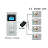 Easy Installed wired video audio Door Phone intercom system for multi buildings apartments