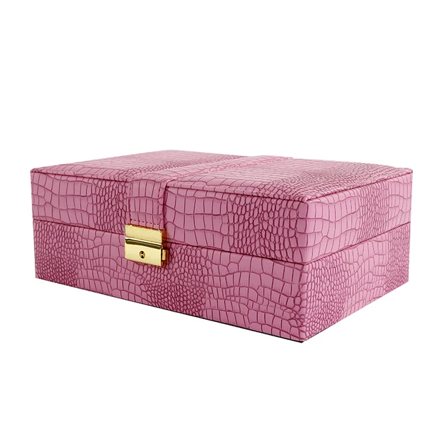 handmade jewelry box, rectangle pu leather jewelry gift boxes