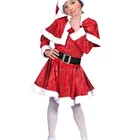 A Sexy Red Christmas Santa Claus Girl Dress Costume Santa Claus Costume For Adult