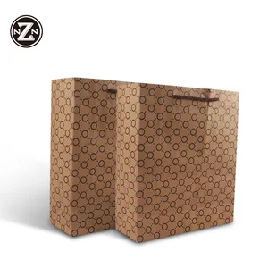 grocery bag   biodegradable  kraft paper flat bottom luxury