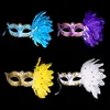 Free Shipping Custom Masquerade Feather Mask Mardi Gras Eye Masks Venetian Half Face Mask
