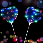 2019 new arrivals wedding decoration LED balloon light heart shape bobo balloon