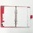 Leather Organizer Customized Logo Planner Document Pocket With Pen Holder