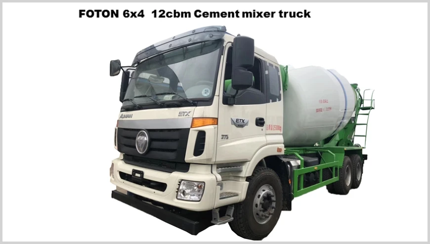 auman 6x4 12cbm cement mixer truck, cement concrete mixer for