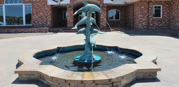 High Quality Garden Decoration Outdoor Dolphin Water Fountain - Buy