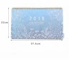 2019 Floral design yearly spiral binding desk calendar