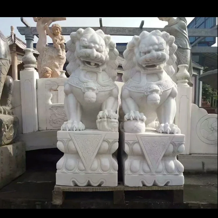 Chinois traditionnel chien fu, statue de lion, statue animalière