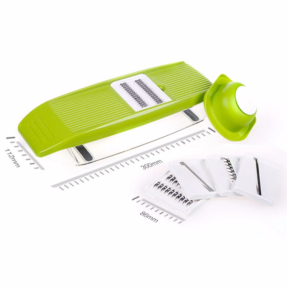 Kitchen Accessories Cooking Multi-functional Fruit Vegetable Cutter Slicer 4 Interchangeable Stainless Steel Blades tools KC1340