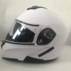 Double visors white unique ABS Material open/half face motorcycle helmet