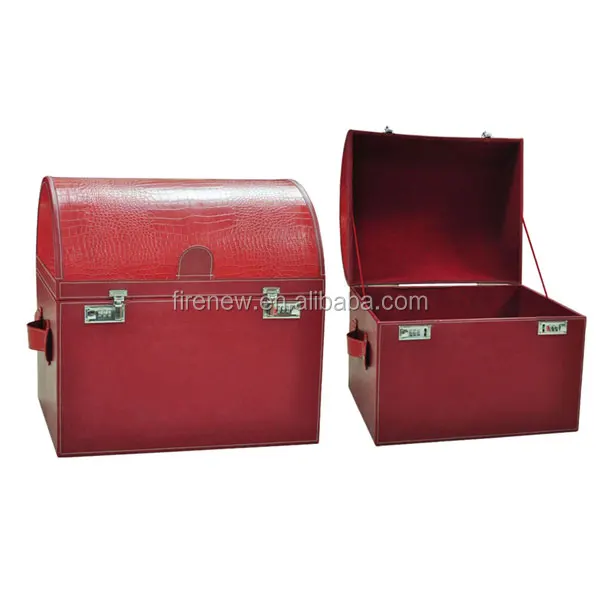 custom household gift basket pu leather hamper basket fn1286