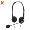 binaural call center telephone headset with QD plug and high quality noise cancelling microphone for call certer