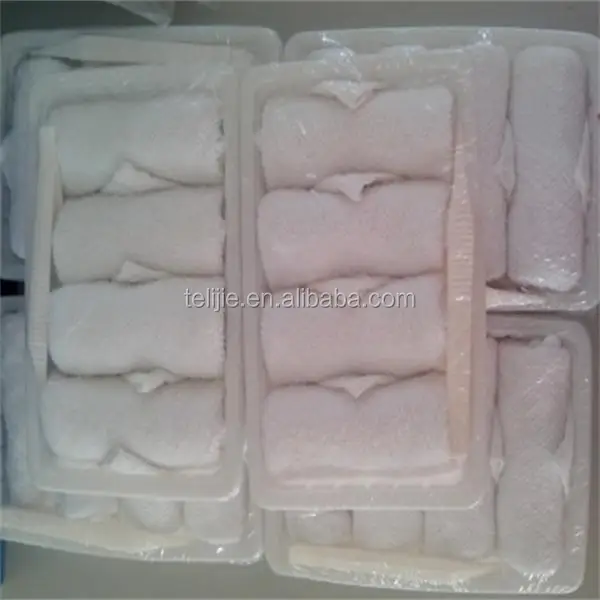 100% cotton disposable airline hot/cold cotton towel 2015