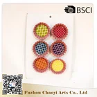 Wholesale custom made Beer cover design round glass fridge magnet for home decoration