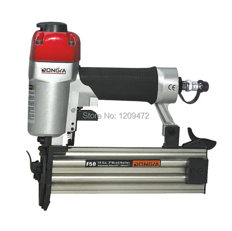 F50 straight pneumatic nail gun pneumatic nailer air nailer professional fitting tool Free Shipping