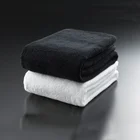 Bleach Proof Salon Towel 16S 40x80cm Black Hair Towel for Beauty Salon