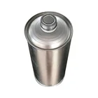 Cone top empty tin can with customized printing for 1L cleaning agent