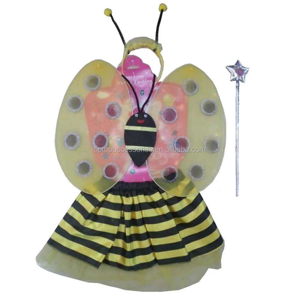 christmas gifts fashion new design girls dress yarn fairy bee