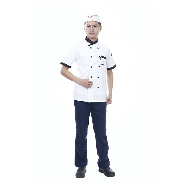 short sleeve white chef coat chef uniform chef jacket